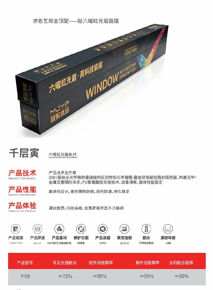 MJYP膜聚优品汽车窗膜千层寅,官方报价4980元